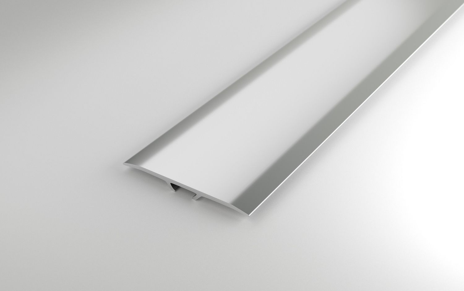 Изображение товара Алюминиевый Т-образный порог ЛУКА 40х2 мм серебро анод для напольных покрытий