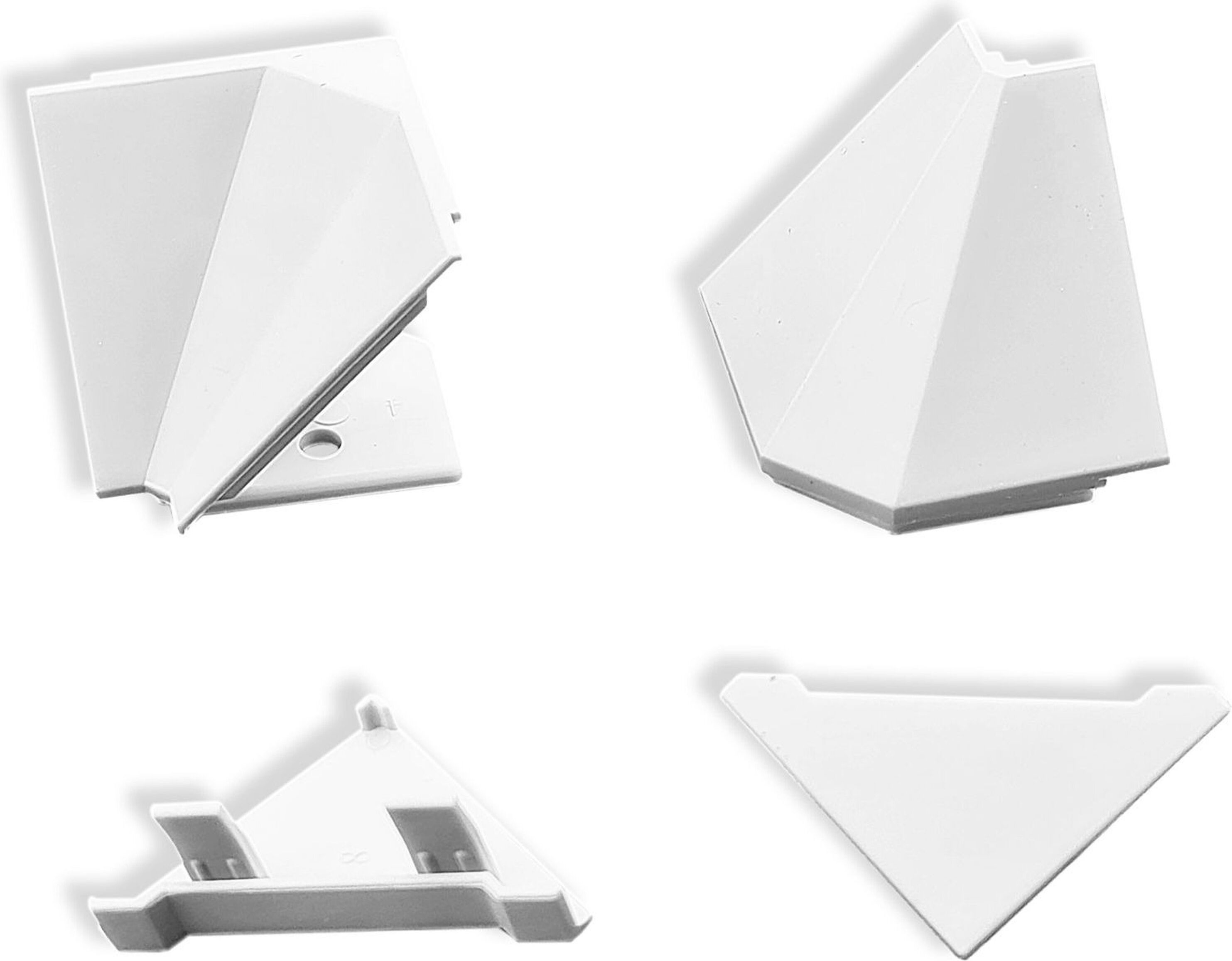 Изображение товара Комплект заглушек для плинтуса белый 4 шт - установка и защита торцов плинтусов