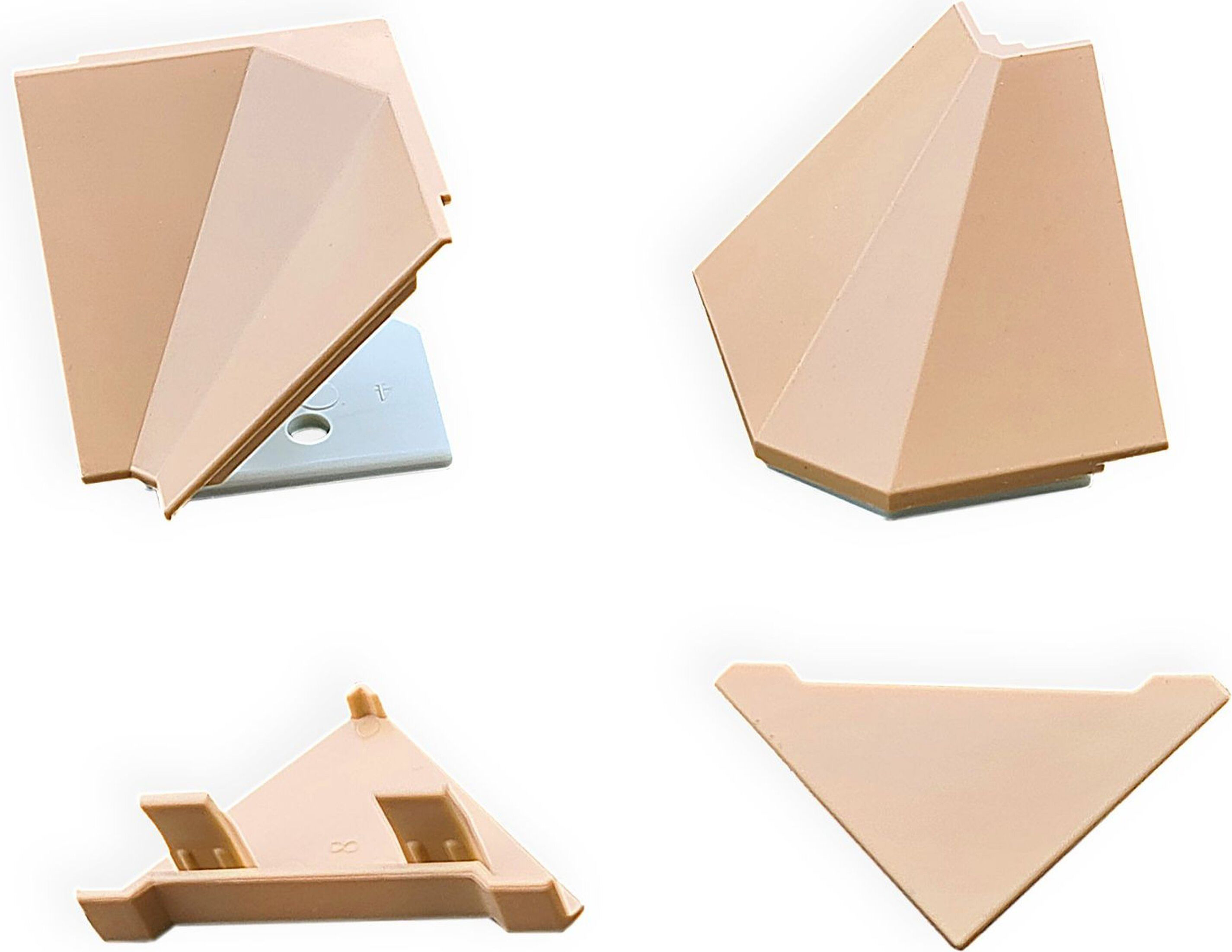 Изображение товара Комплект заглушек для плинтуса бежевый 4 шт