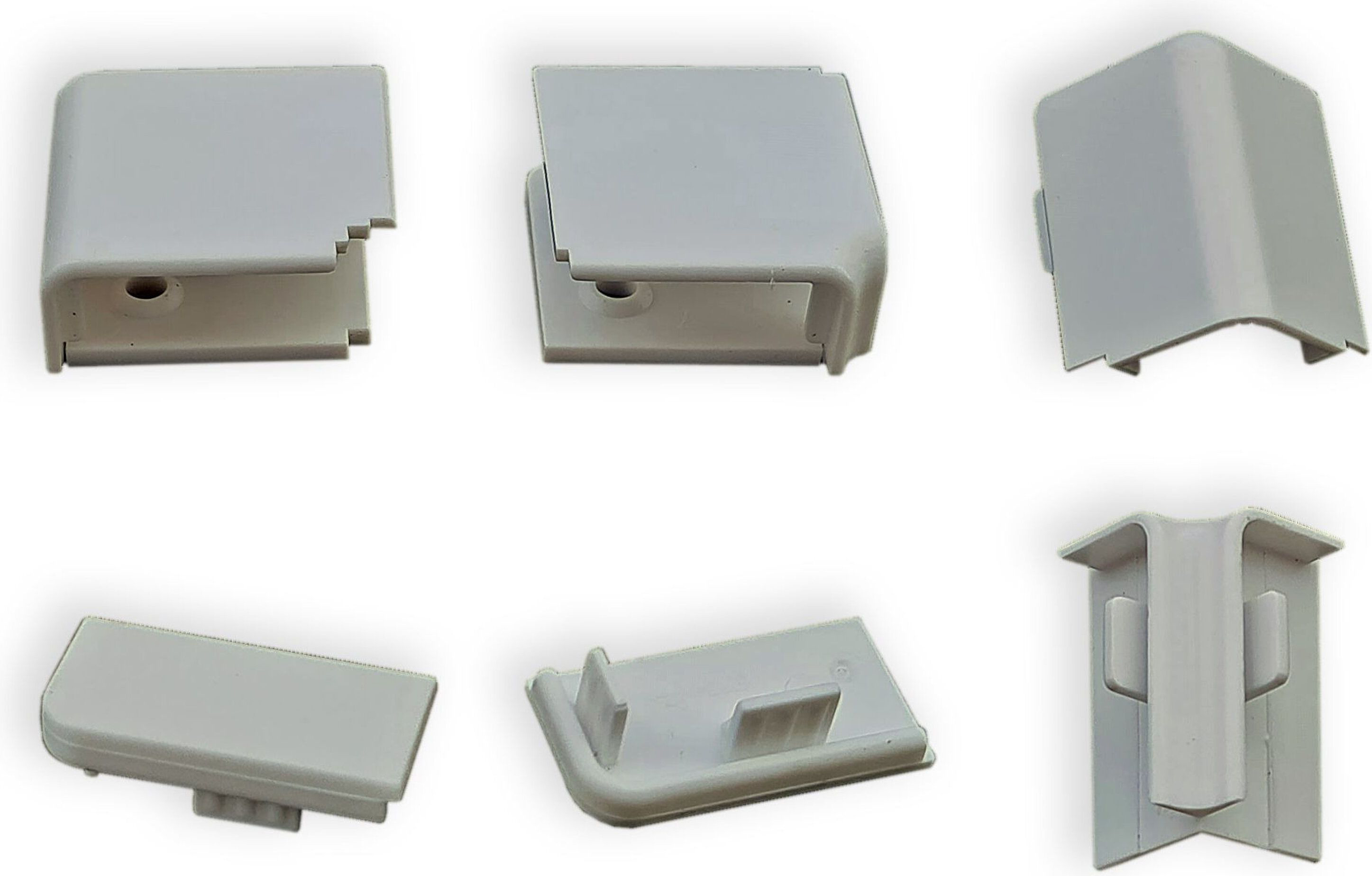 Изображение товара Комплект заглушек для плинтуса серый 6 шт