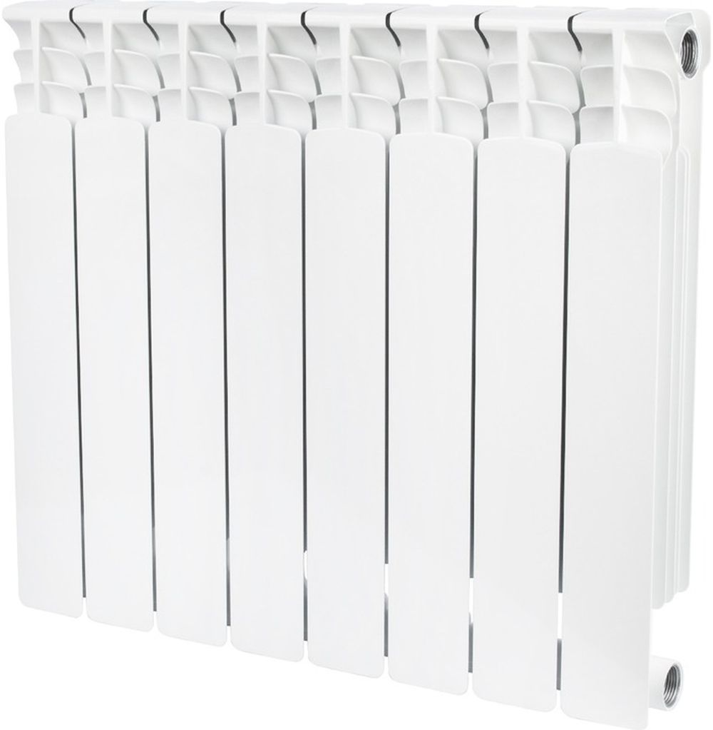 Изображение товара Радиатор биметаллический STOUT Space 500 на 8 секций белый