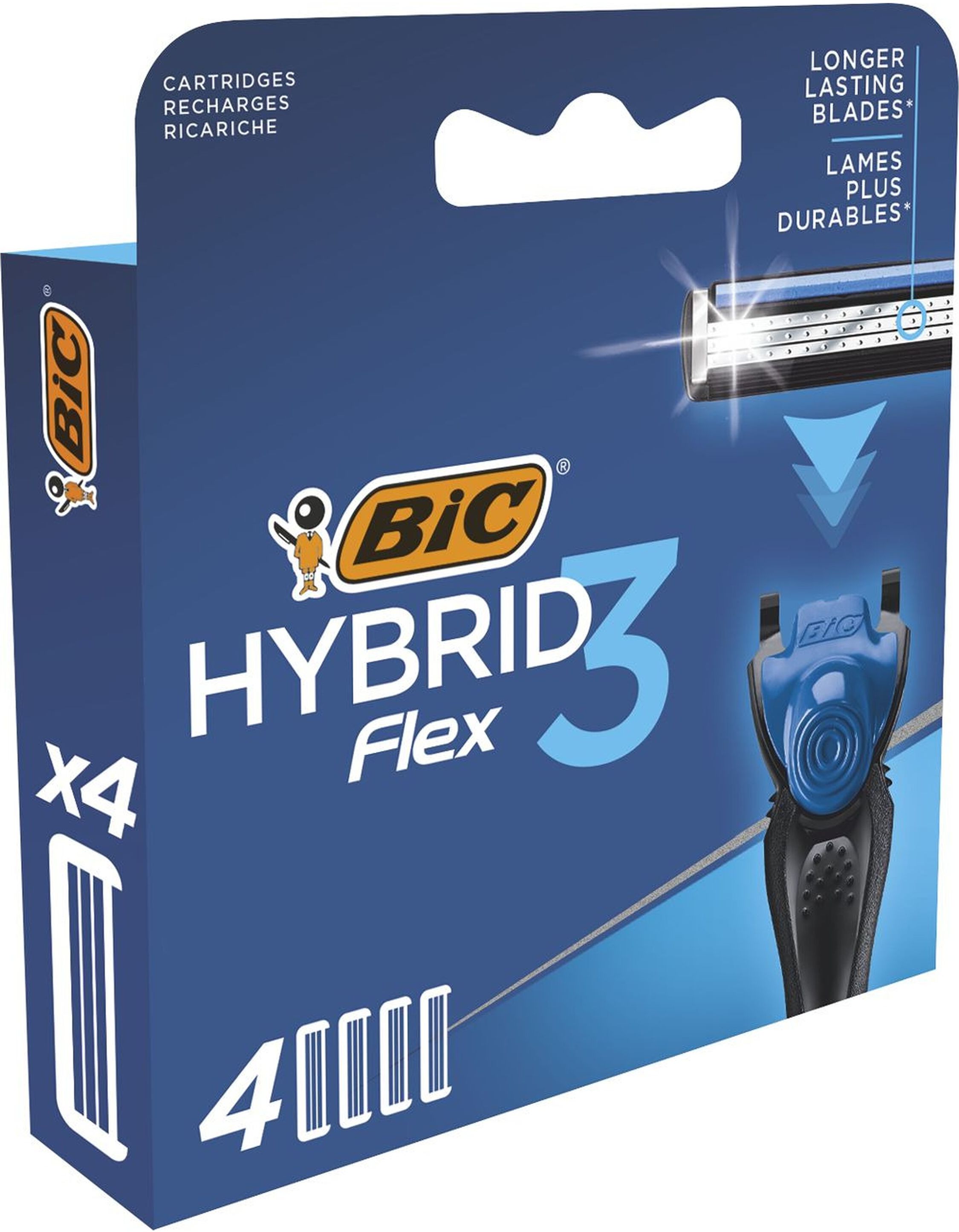 Изображение товара Сменный кассеты для бритвы BIC Flex 3 Hybrid 4 шт