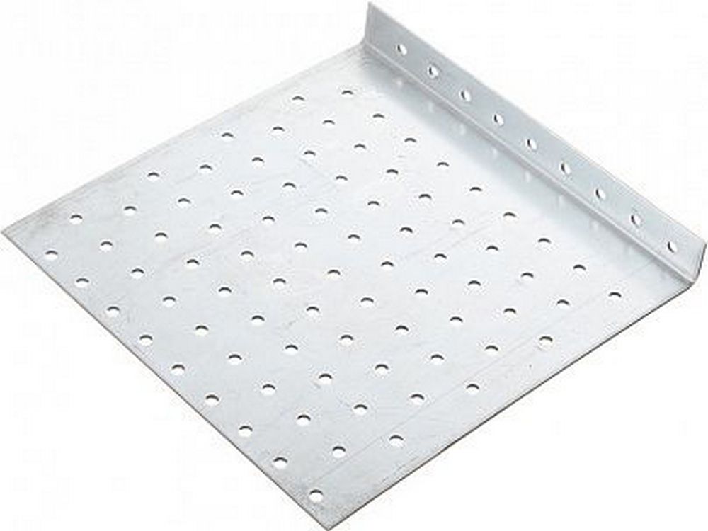 Изображение товара Соединитель перфорированный 200х200х2 мм Г-образный из стали с цинковым покрытием