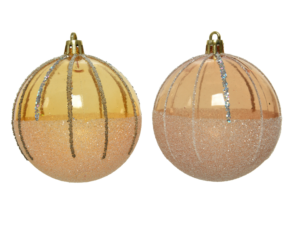 Изображение товара Набор новогодних шаров Decoris №1 8 см пластиковые украшения для елки