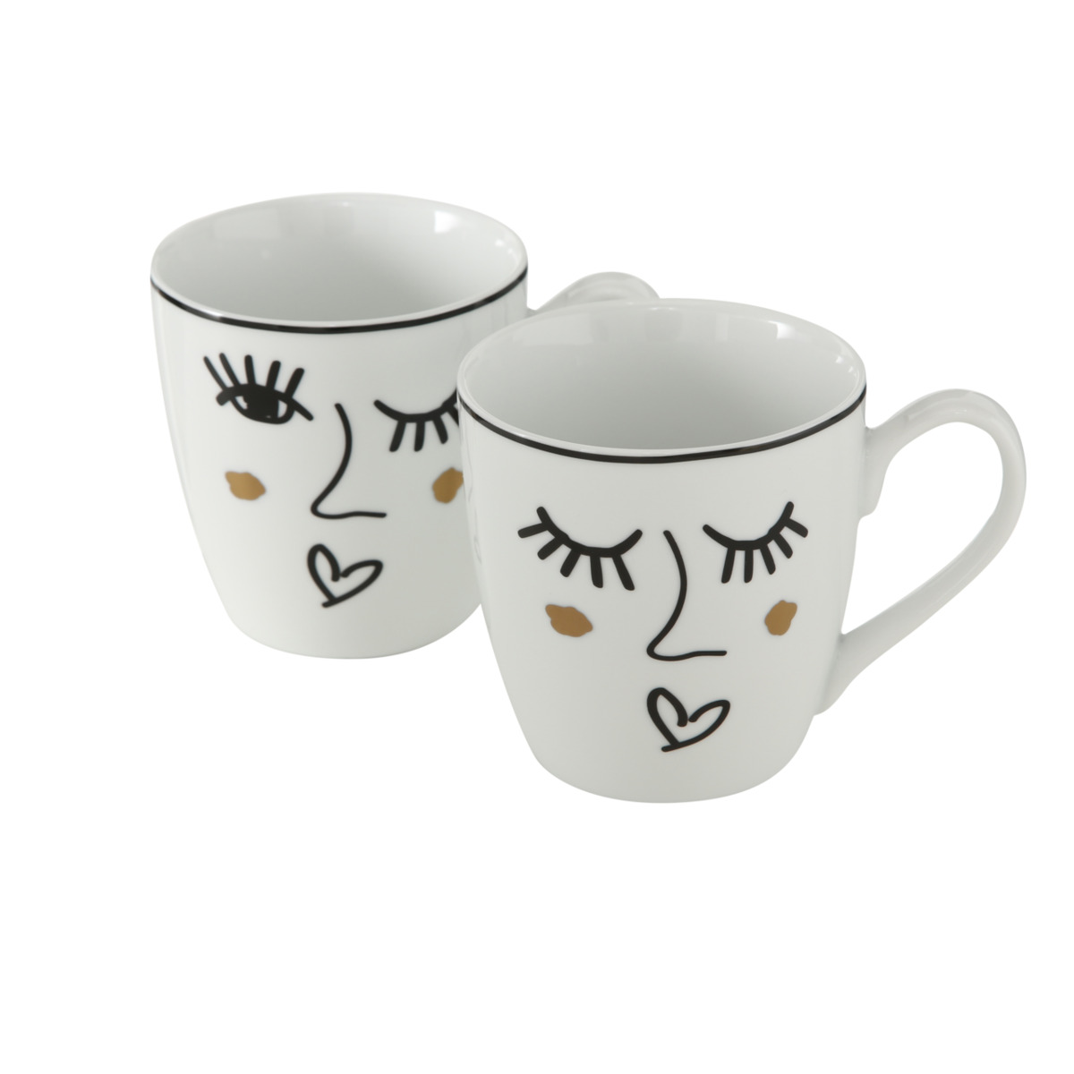 Изображение товара Фарфоровая кружка Гламур 480 мл стильный дизайн и высокая прочность