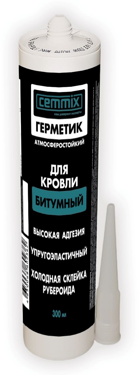 Изображение товара Герметик битумный специальный Cemmix бесцветный 300 мл