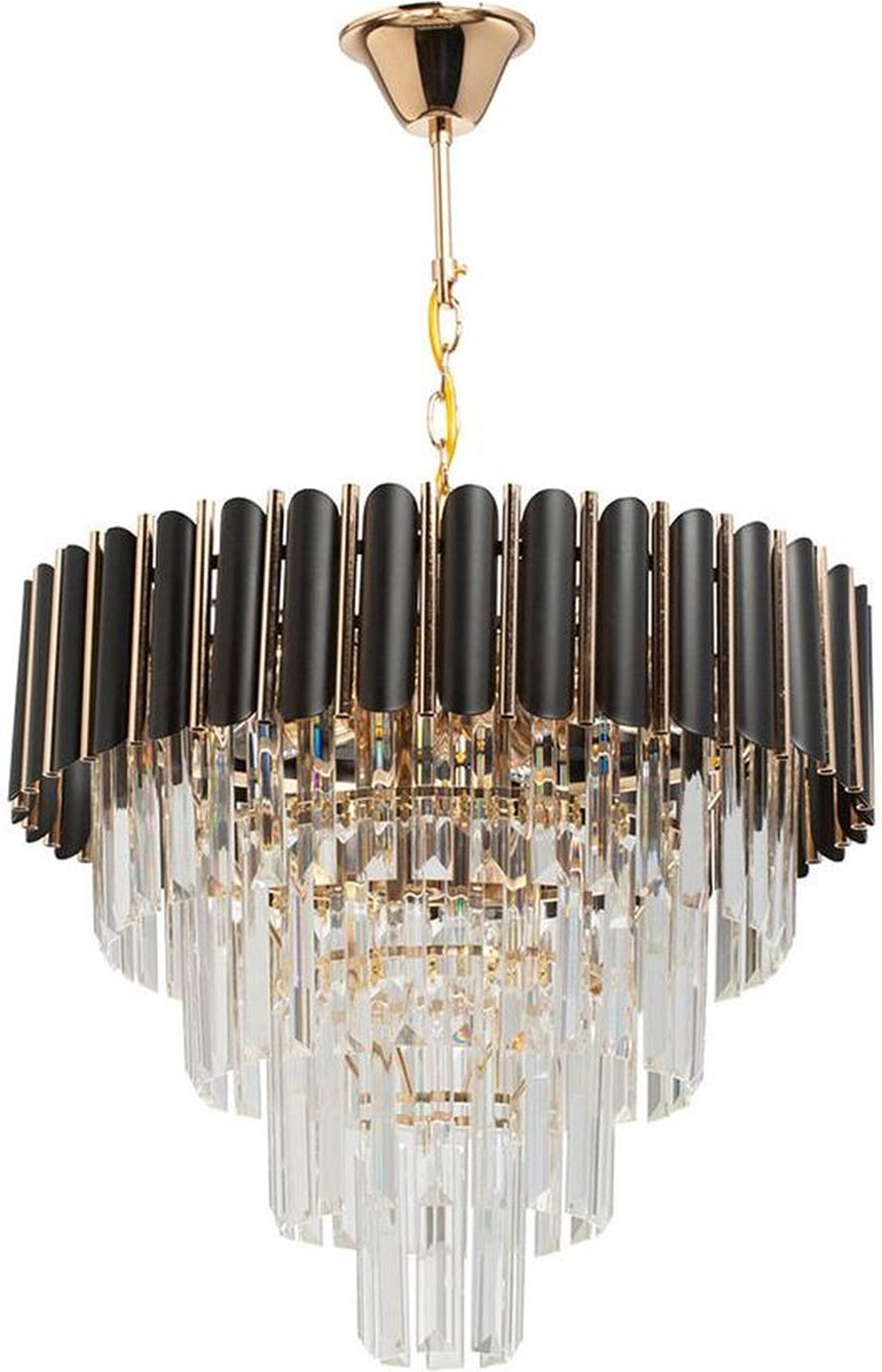 Изображение товара Подвесная люстра De City Бриз из металла и хрусталя, 8 лампочек, декоративный дизайн