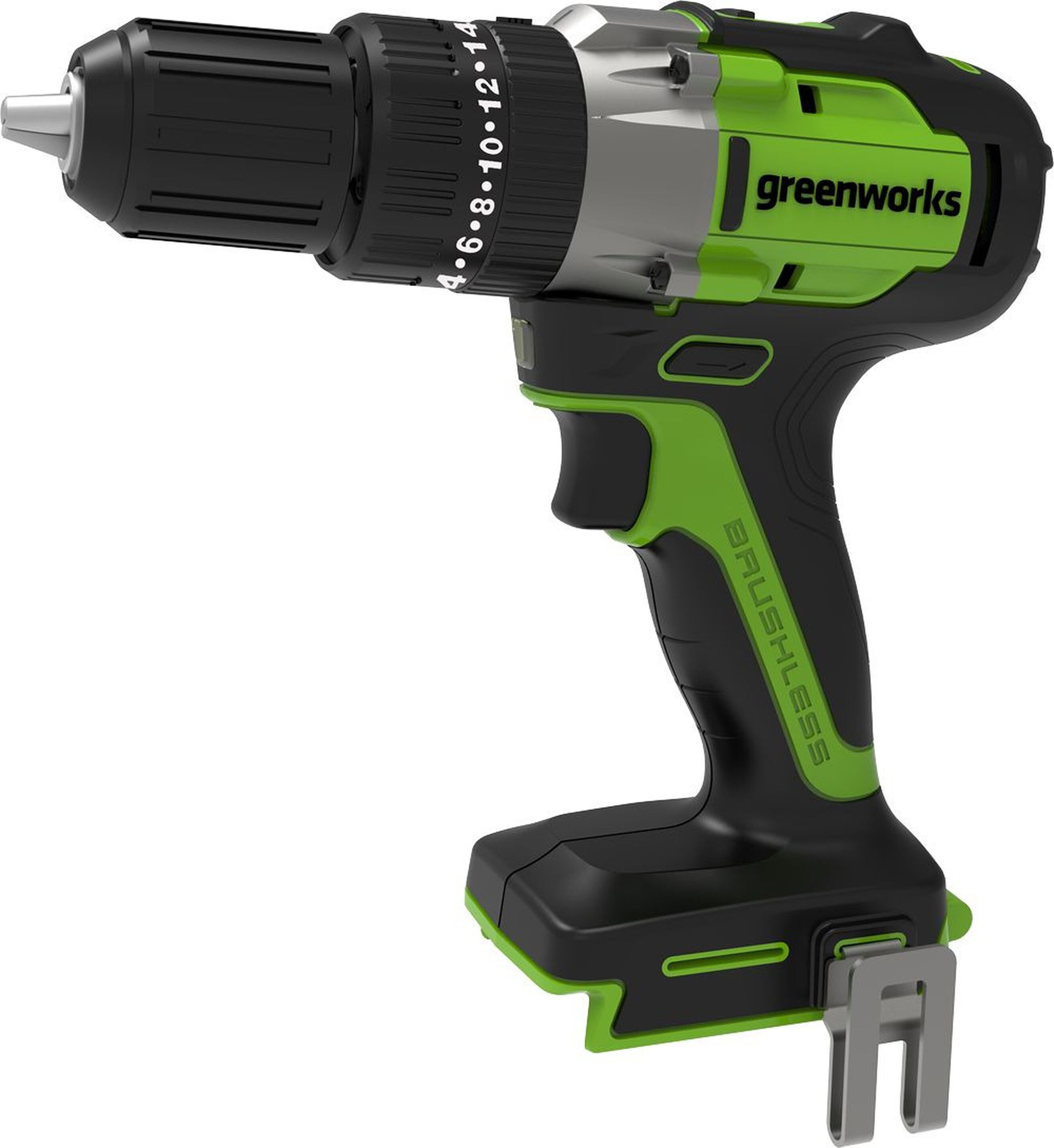 Изображение товара Аккумуляторная дрель-шуруповерт Greenworks GD24DD60 24 В бесщеточная