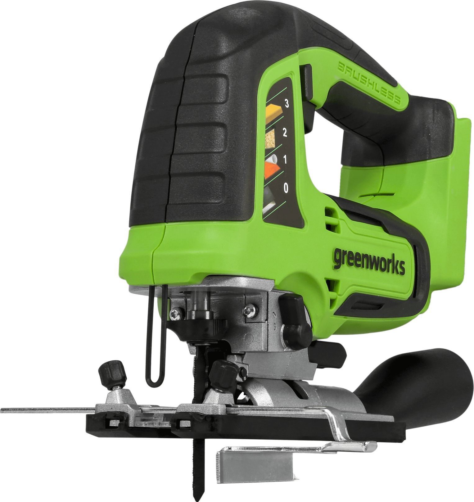Изображение товара Аккумуляторный лобзик Greenworks GD24JS 24 В с функциями для точных резов