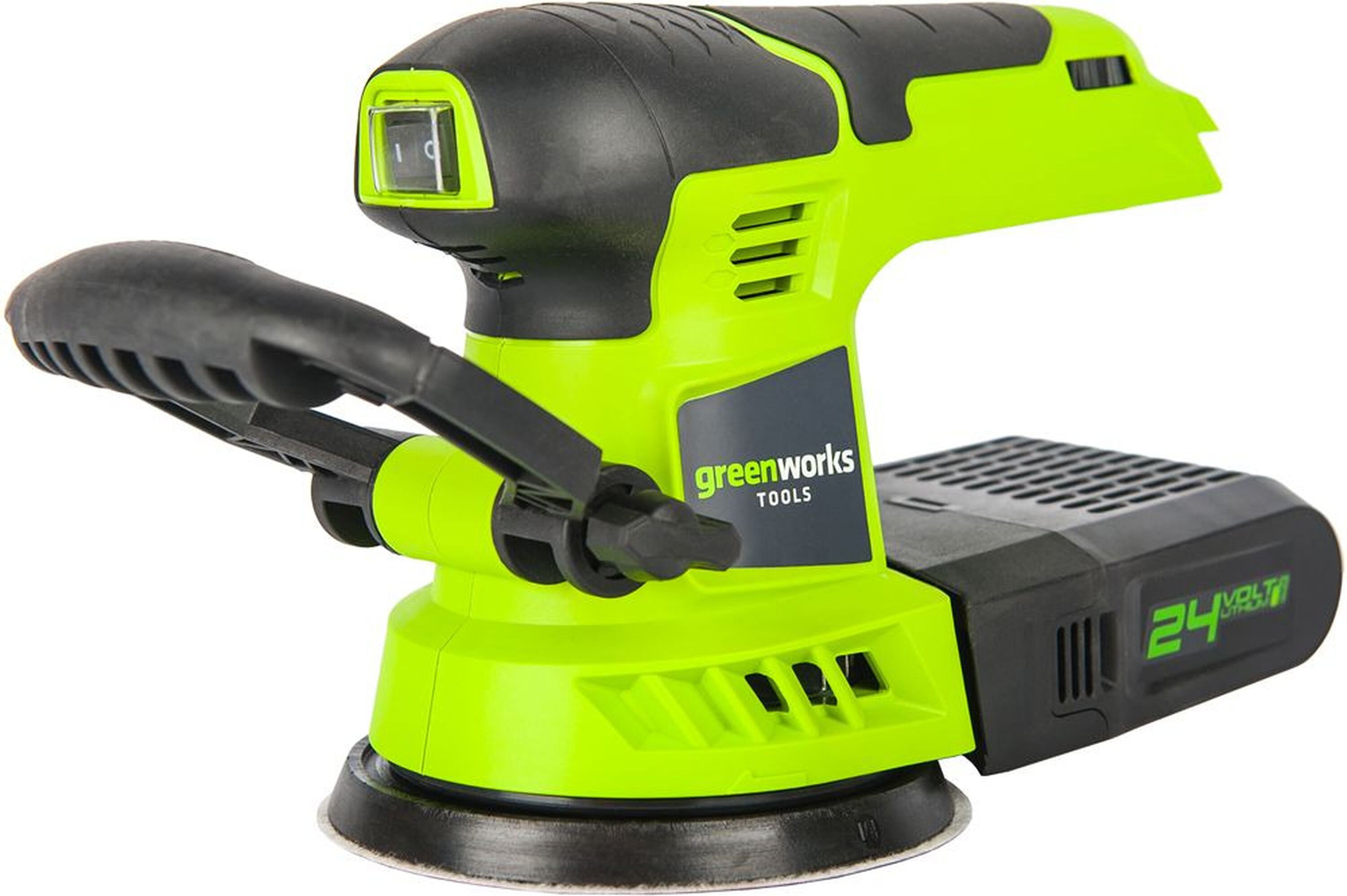 Изображение товара Шлифмашина эксцентриковая аккумуляторная GREENWORKS G24ROS 24 В без АКБ и З/У (3100107)