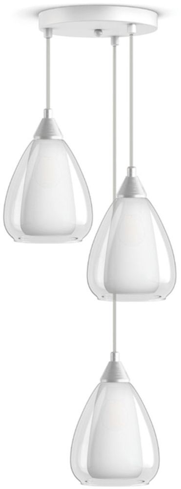 Изображение товара Подвесной светильник 33 Идеи PND.105.03.01.001.WH-S.30.TR белый стильный дизайн