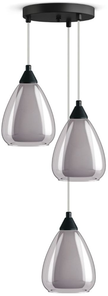 Изображение товара Подвесной светильник 33 Идеи минимализм стиль 3 плафона стекло металл 75Вт