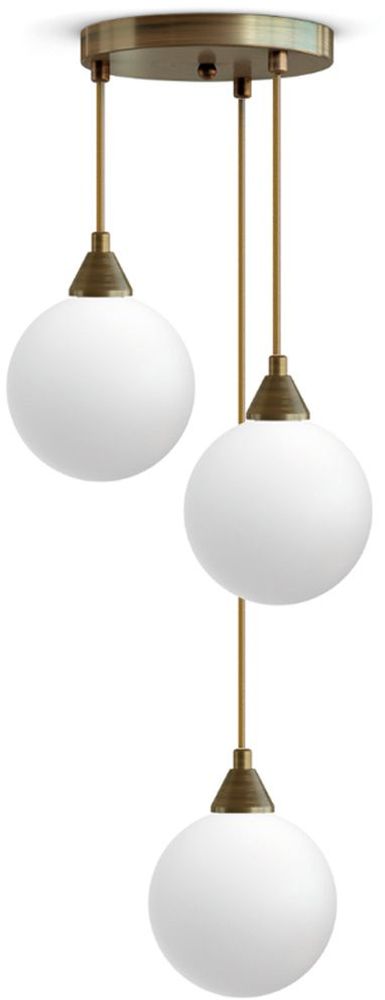 Изображение товара Подвесной светильник 33 Идеи с тремя стеклянными плафонами в стиле лофт