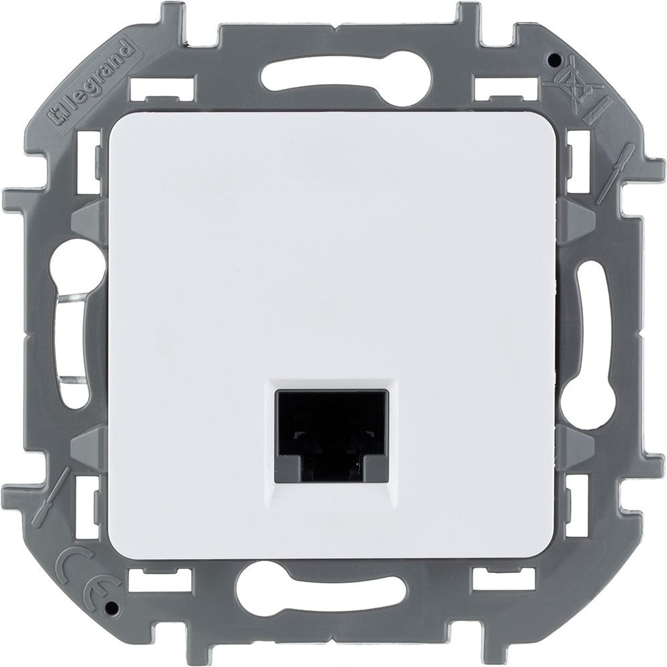 Изображение товара Розетка RJ-45 1 пост Legrand Inspiria белый для Ethernet сетей