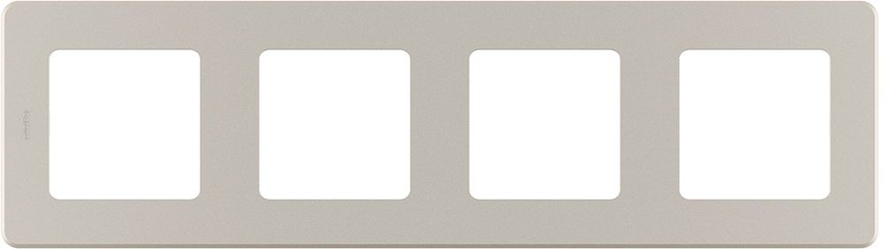Изображение товара Рамка для 4 постов Legrand Inspiria шампань — монтаж горизонтальный и вертикальный