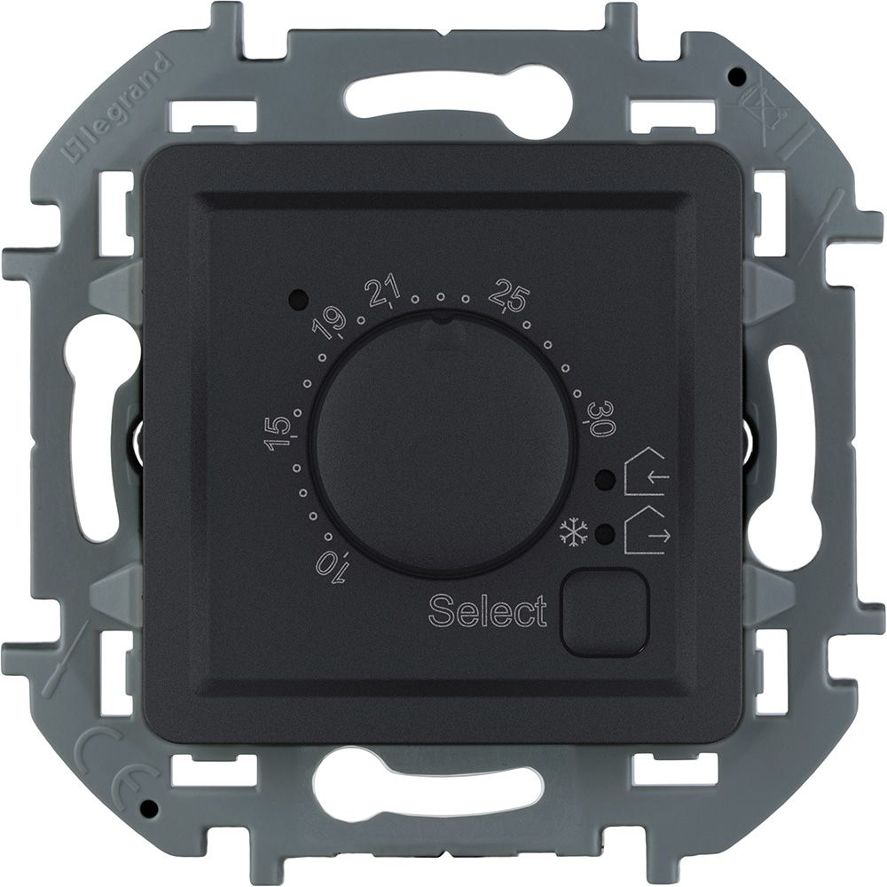 Изображение товара Термостат с внешним датчиком LEGRAND INSPIRIA Антрацит