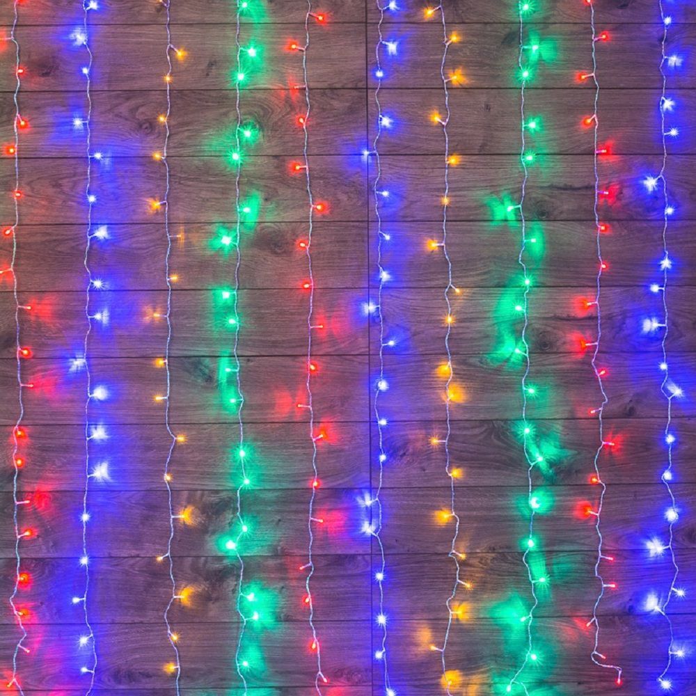 Изображение товара Гирлянда внутренняя занавес Neon-Night 144 LED многоцветный 1,5 м
