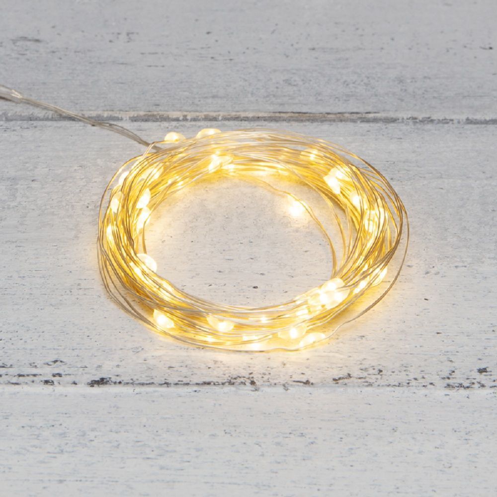 Изображение товара Гирлянда внутренняя нить Роса Neon-Night 50 LED 5 м желтый для декора интерьера