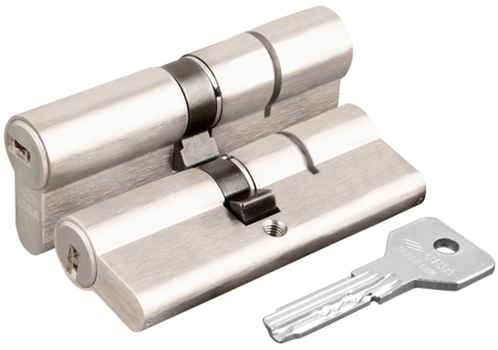 Изображение товара Цилиндр дверной Cisa ASIX OE300-29.12 90 мм/45+45 никель