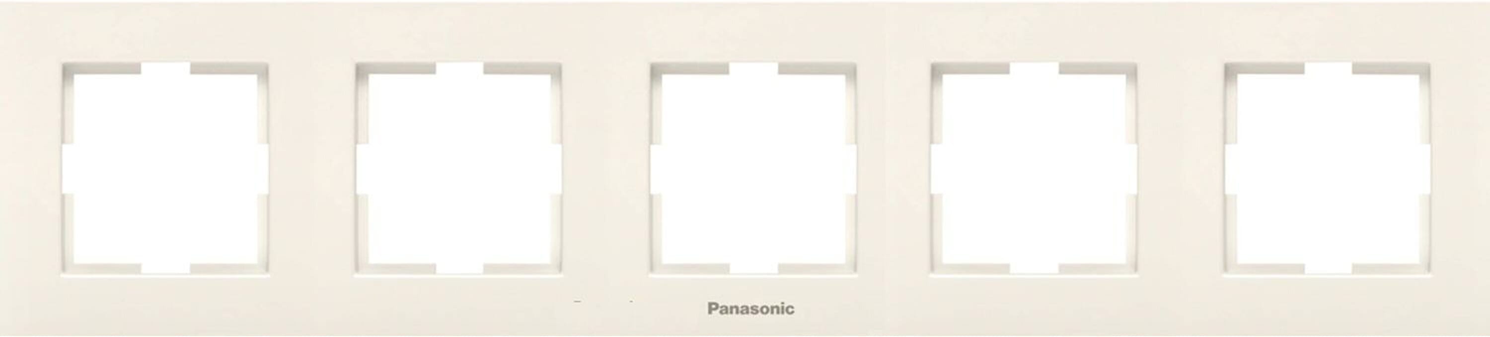 Изображение товара Рамка 5 постов Panasonic Karre Plus бежевый