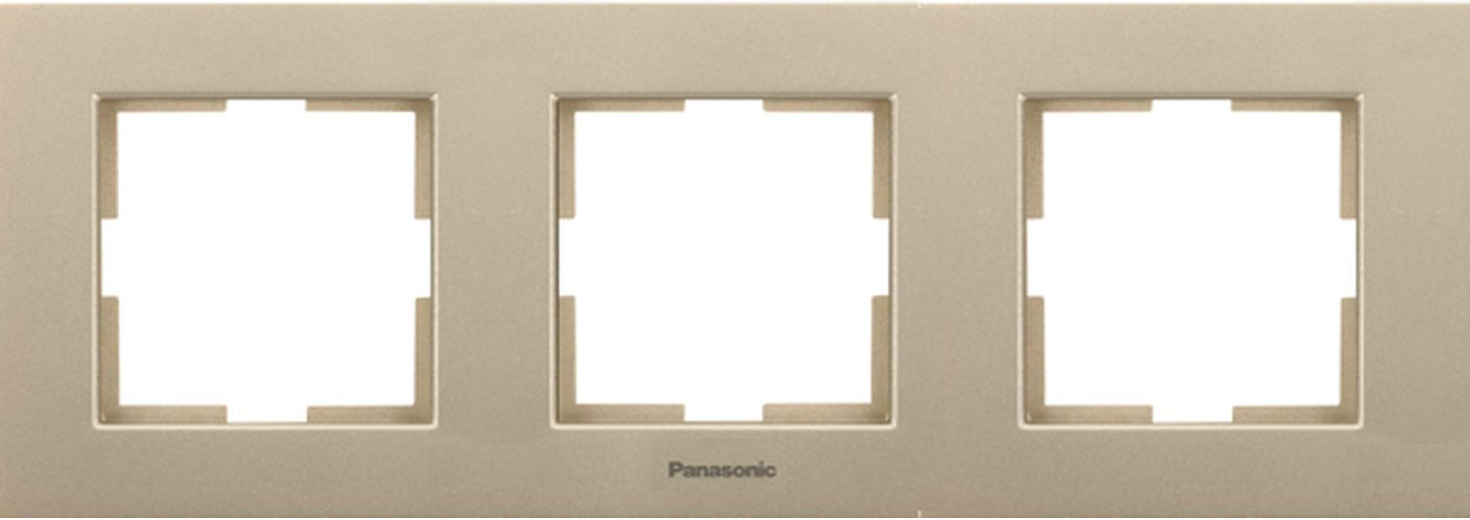 Изображение товара Рамка 3 поста Panasonic Karre Plus бронзовый