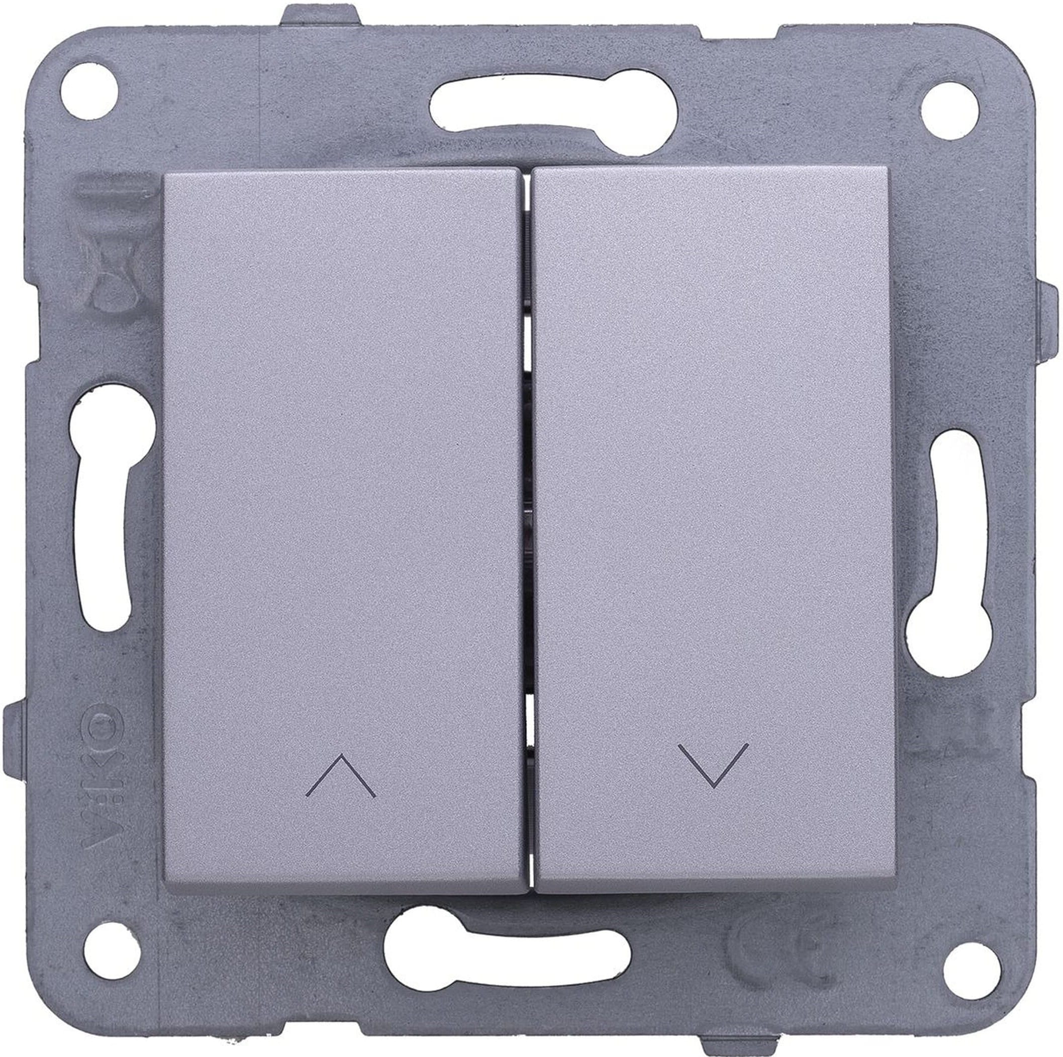 Изображение товара Переключатель Panasonic Karre Plus WKTT00112SL-RU 2 клавиши серебро