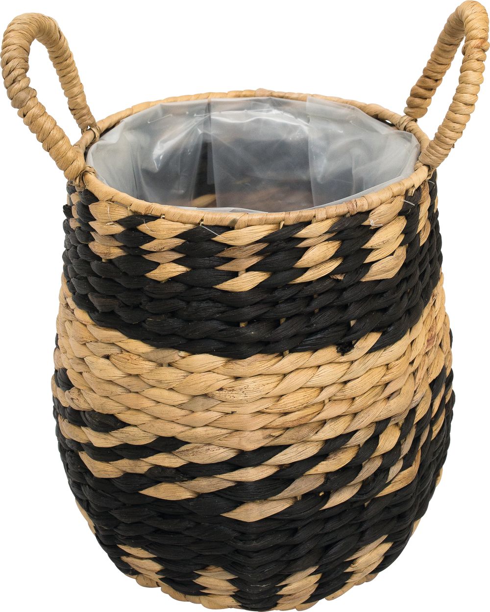 Изображение товара Горшок плетеный водный гиацинт D20 H20 см