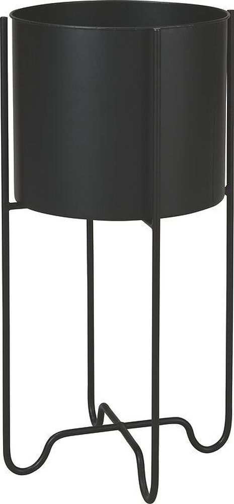 Изображение товара Горшок металлический черный высотой 55 см