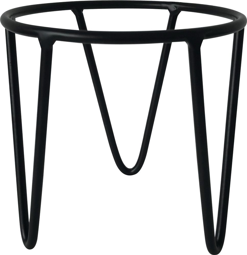 Изображение товара Подставка для цветов металл черная 15x15x15 см - стильное и прочное решение