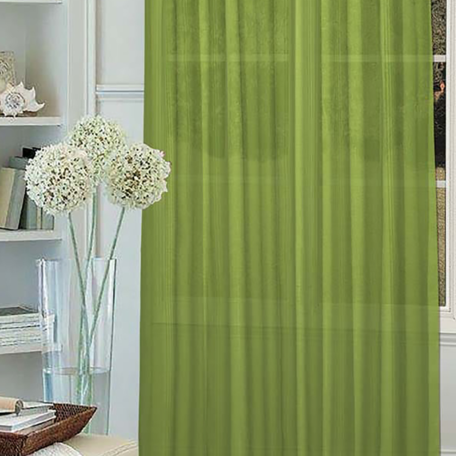 Изображение товара Тюль Mona Liza 140х270 см фисташковый классика для жилых помещений