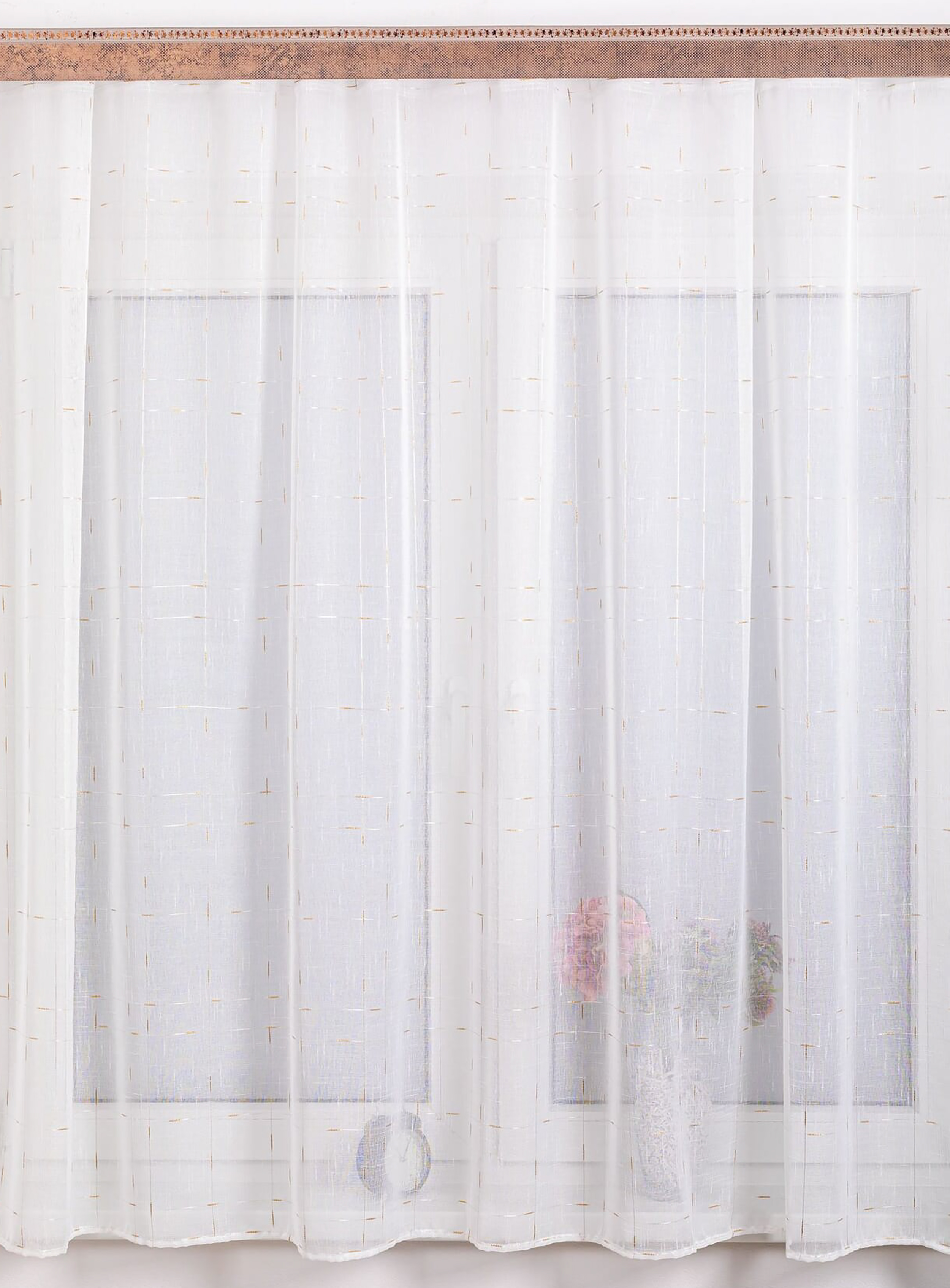 Изображение товара Тюлевая штора Legrand Лен 140х300 см из полиэстера для кухни и балкона