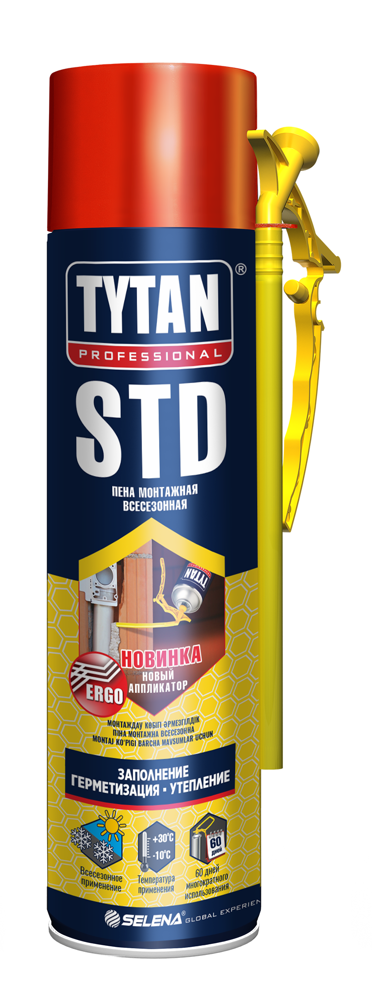 Изображение товара Монтажная пена TYTAN STD ЭРГО 500 мл всесезонная