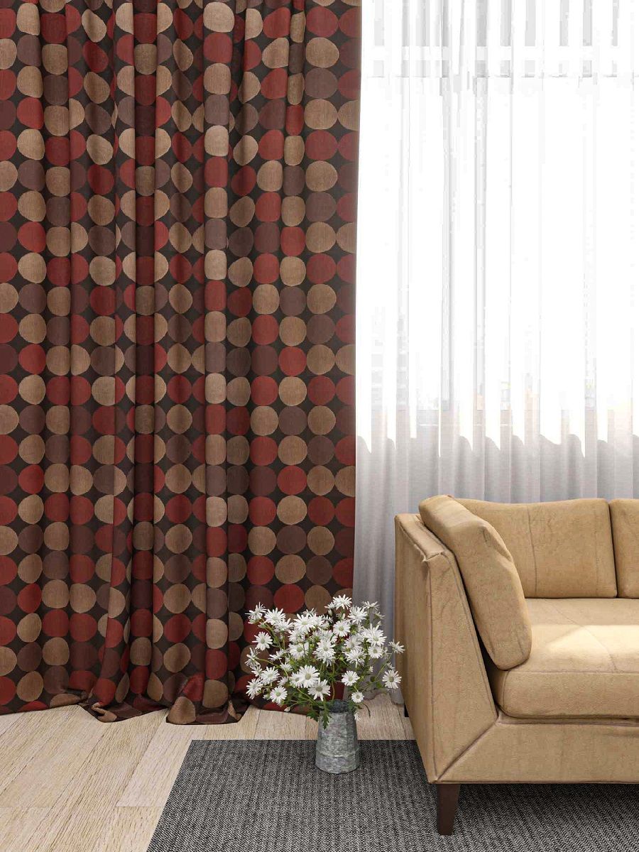 Изображение товара Штора портьерная RONDO 140x280 см золотистая от Belezza