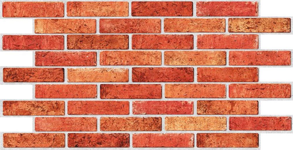 Изображение товара Панель ПВХ листовая Кирпич красный 499х962х3 мм