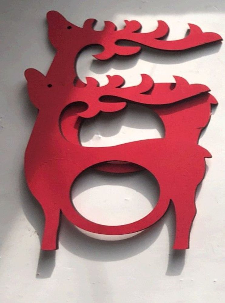 Изображение товара Набор олень для салфеток красный 2 шт