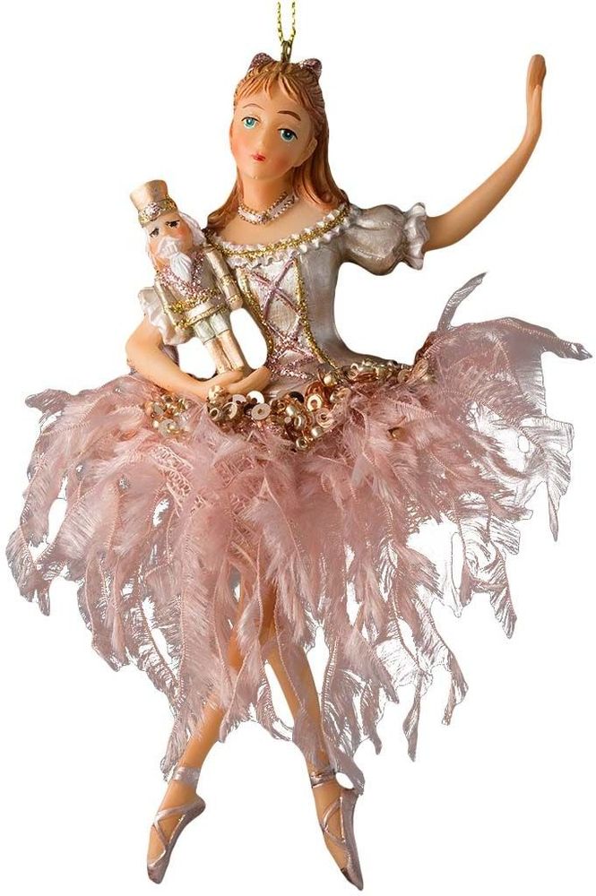 Изображение товара Украшение новогоднее Мари и Щелкунчик пастель 14 см ErichKrause