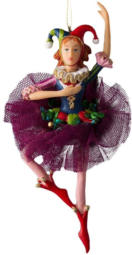Изображение товара Ёлочная игрушка Фея карнавала 15 см - стильное украшение