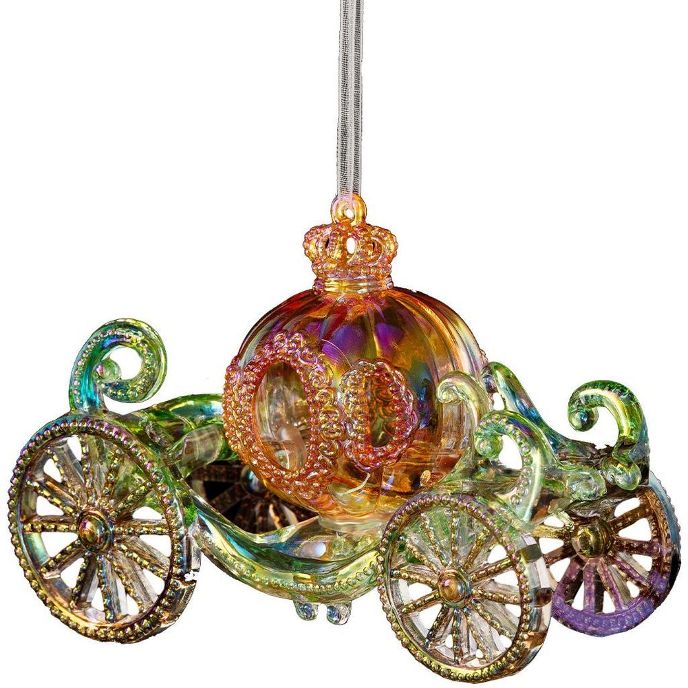Изображение товара Ёлочная игрушка Карета Золушки 12 см яркое сказочное украшение для елки