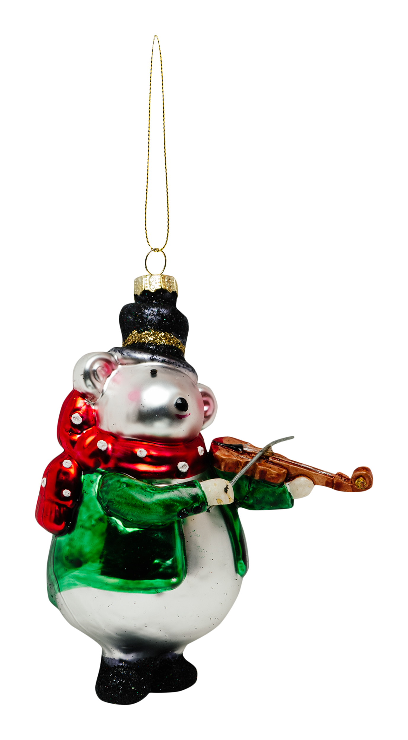 Изображение товара Сувенир новогодний стекло 11-15 см в ассортименте