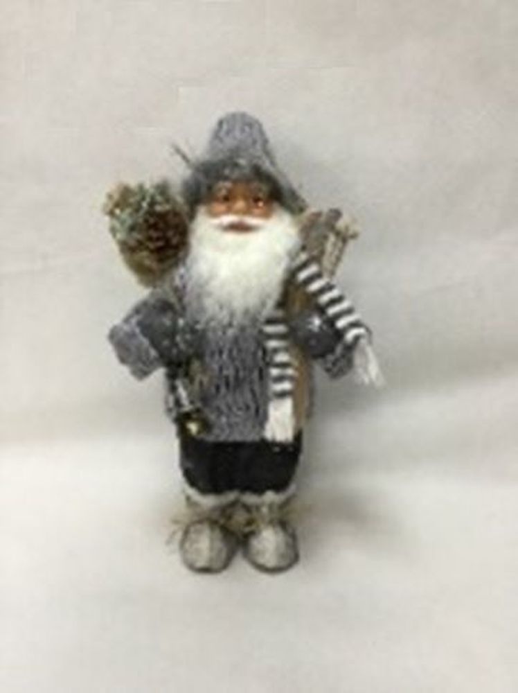 Изображение товара Игрушка Дед Мороз с фонарем полиэстер 46 см для новогоднего декора