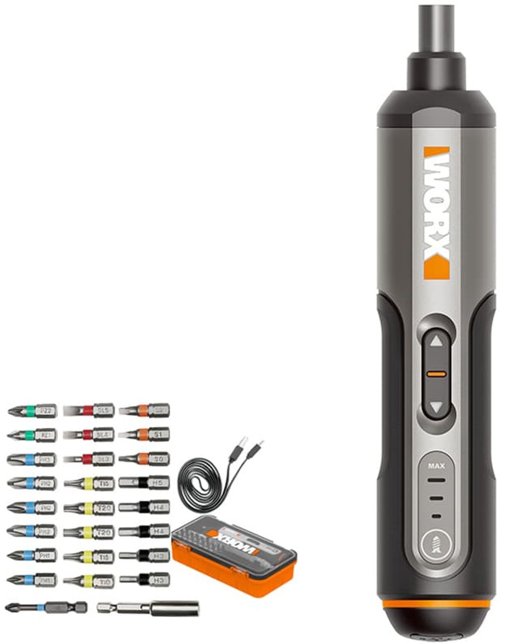 Изображение товара Аккумуляторная отвертка WORX WX240 4V с LED и реверсом