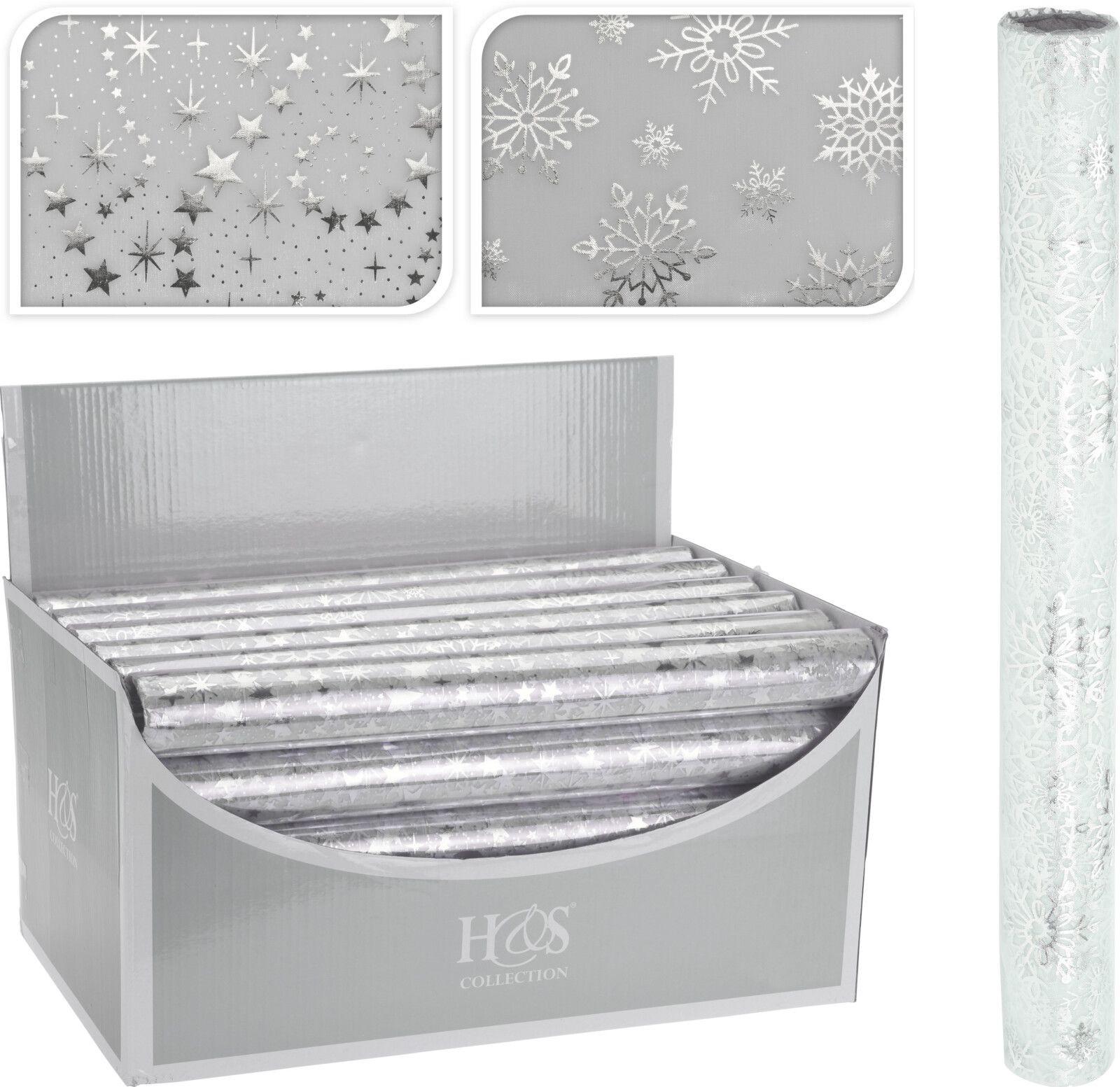 Изображение товара Ткань для декорирования нейлон серебро 36,5х200 см