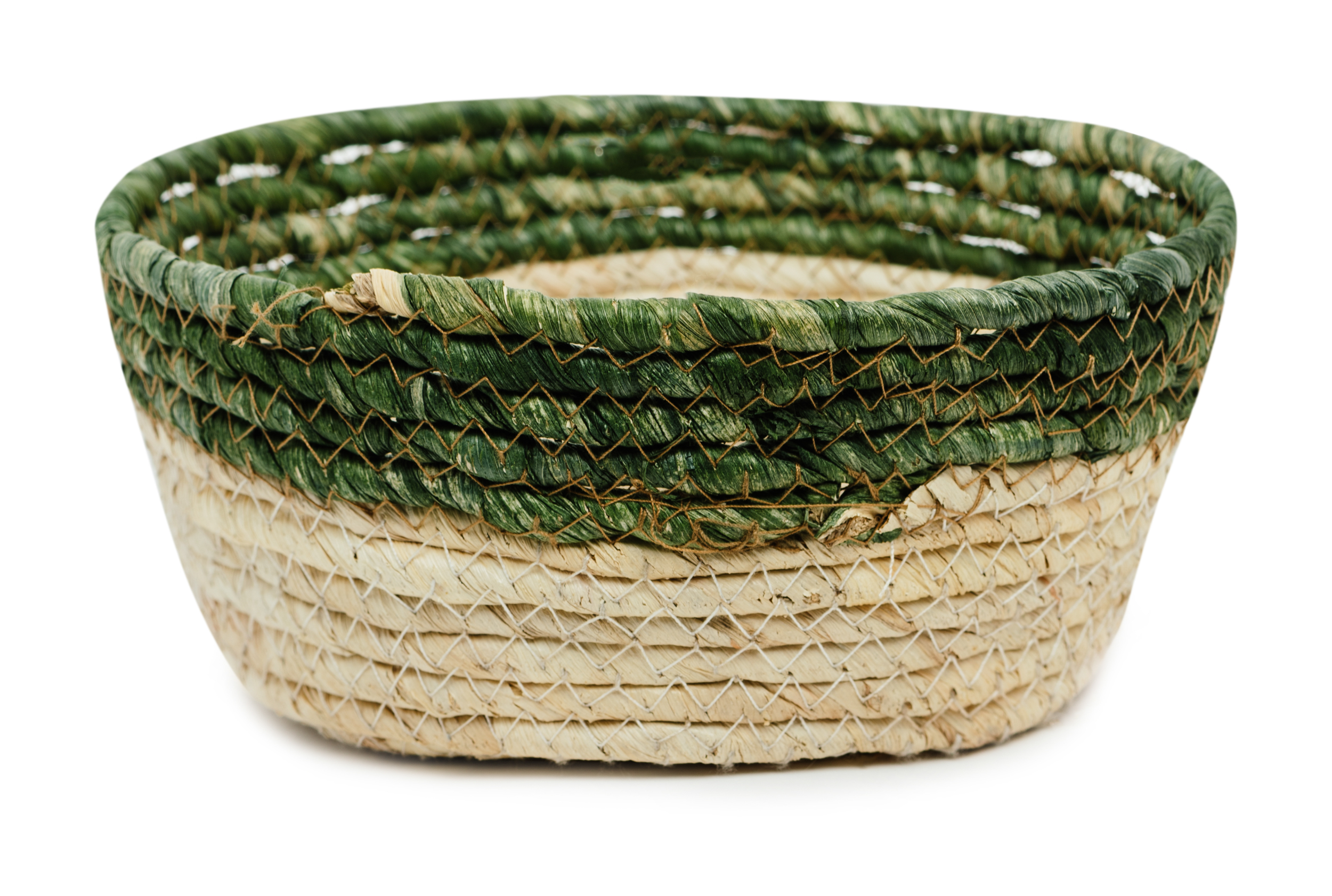 Изображение товара Корзина малая плетеная солома 22x22x9 см для хранения