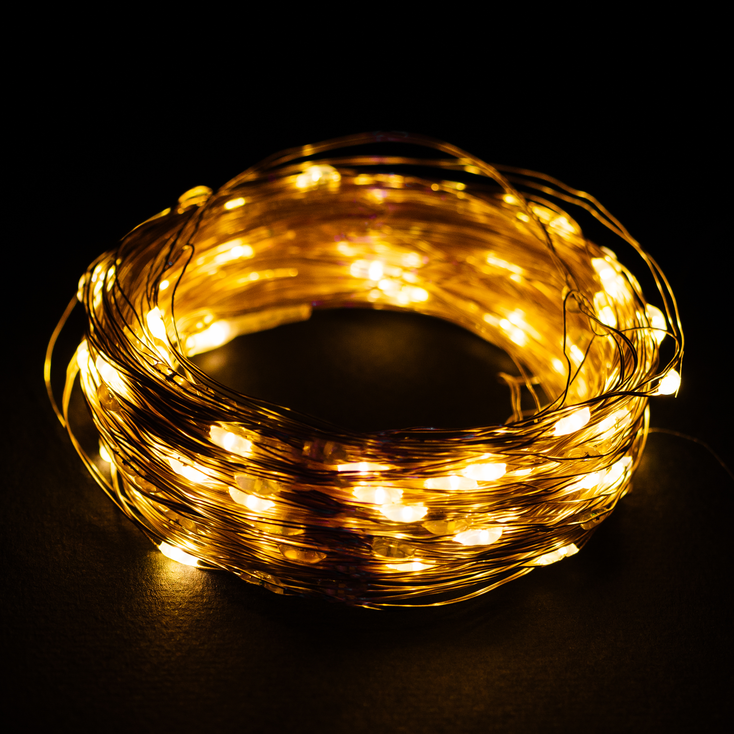 Изображение товара Гирлянда внутренняя нить Glos LED белый 20 м с 200 нанодиодами