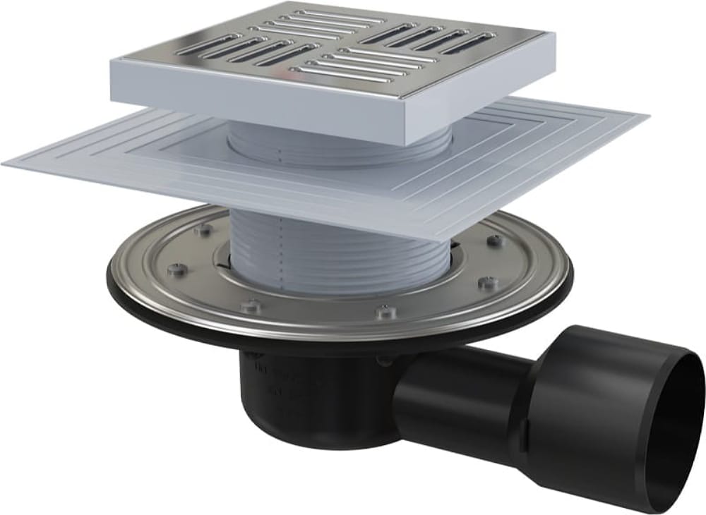 Изображение товара Трап горизонтальный для  AlcaPLAST APV3444 220x220 мм