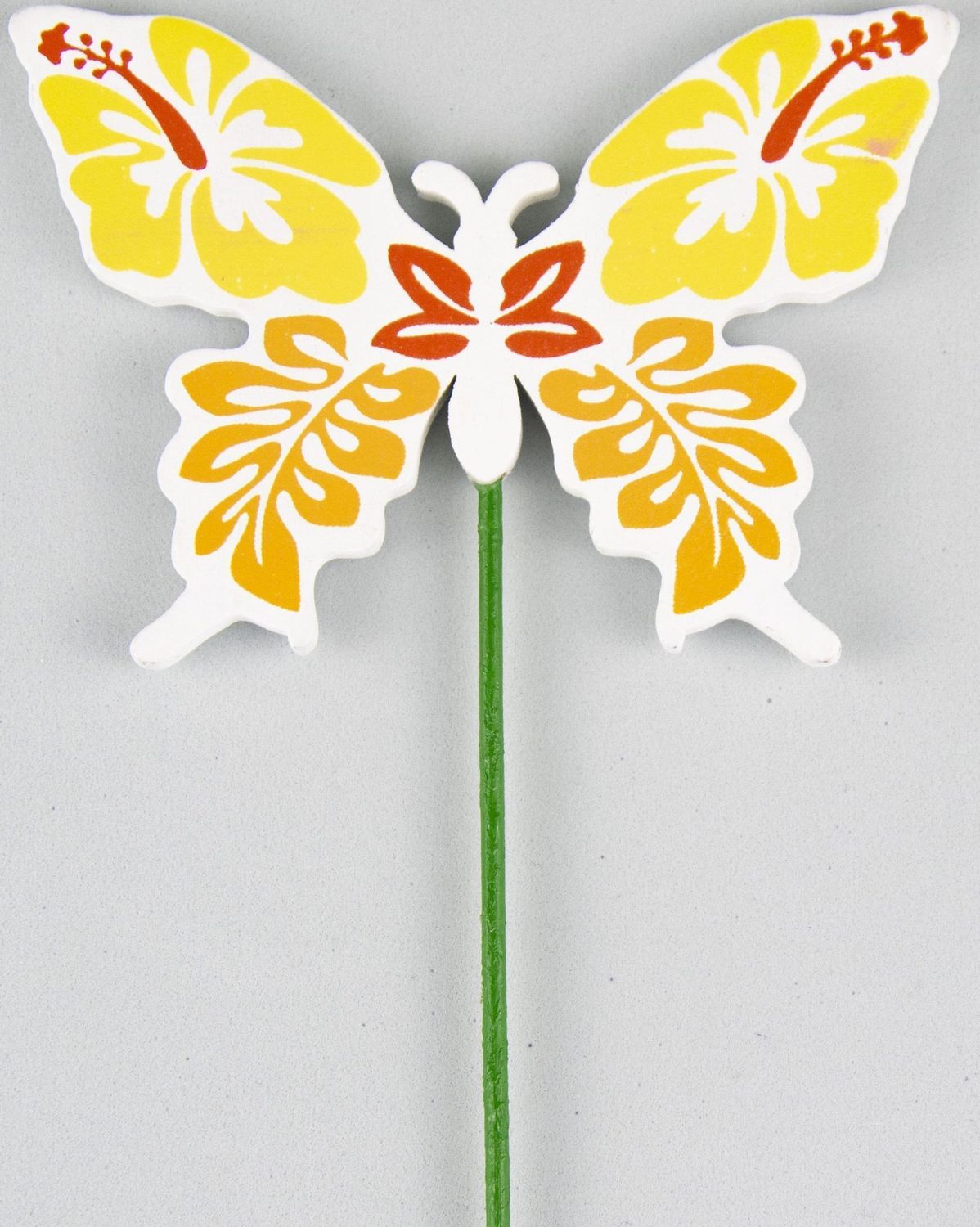 Изображение товара Топпер для декора бабочка желтый 8х20 см для торта и десертов