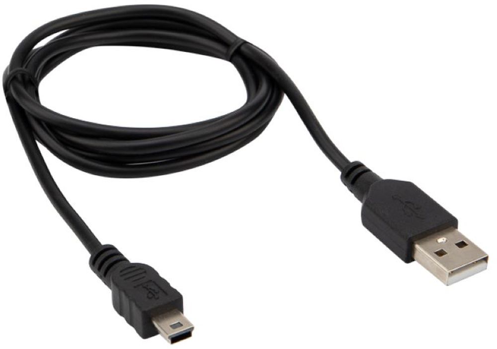 Кабели для зарядки телефонов REXANT Кабель REXANT USB-mini - USB черный 1 м