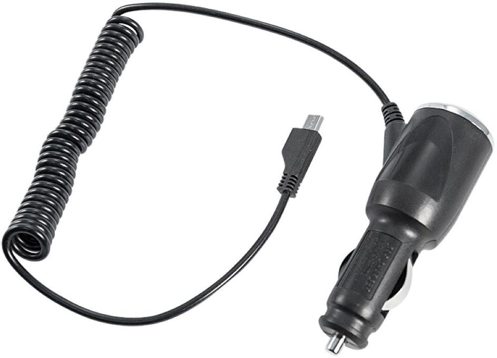 Изображение товара Зарядное устройство автомобильное REXANT microUSB 5V 1000mA 1,5 м черное