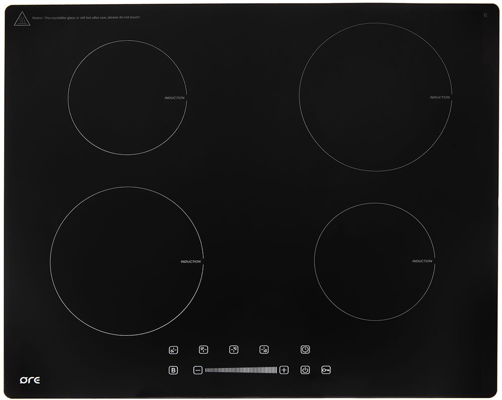 Изображение товара Индукционная варочная панель ORE IS60 черный стильный дизайн компактная и безопасная
