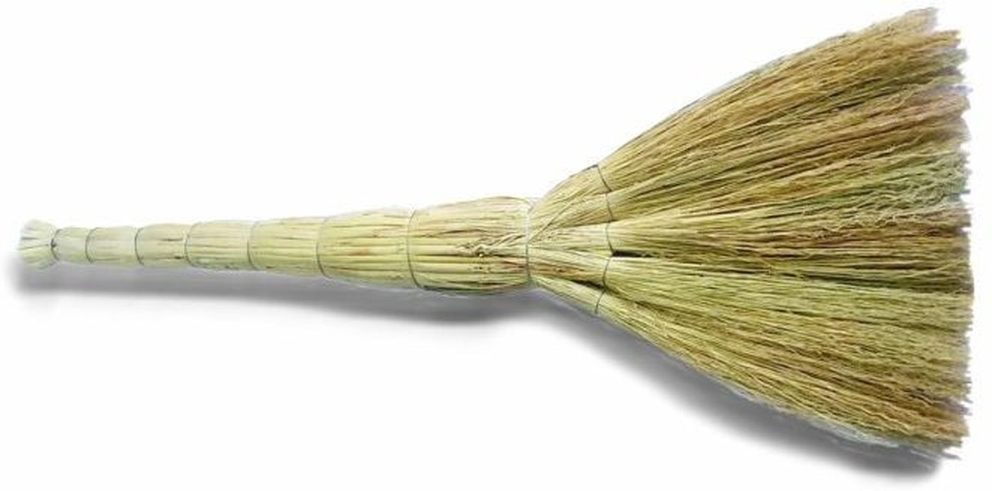 Изображение товара Хозяйственный веник 25x60 см из сорго Веерная форма для уборки помещений и двора